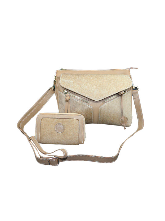 Combo Bolso Crossbody y cartera de Piel